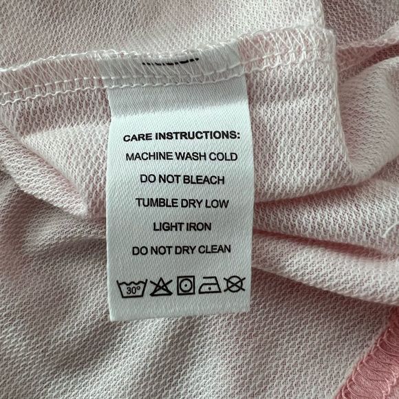 Exclusive Pink Geometric CowlNeck Long Sleeve Top Lg - Picture 9 of 9